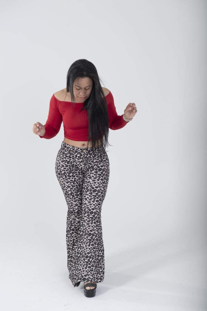 Pant bota ancha animal print